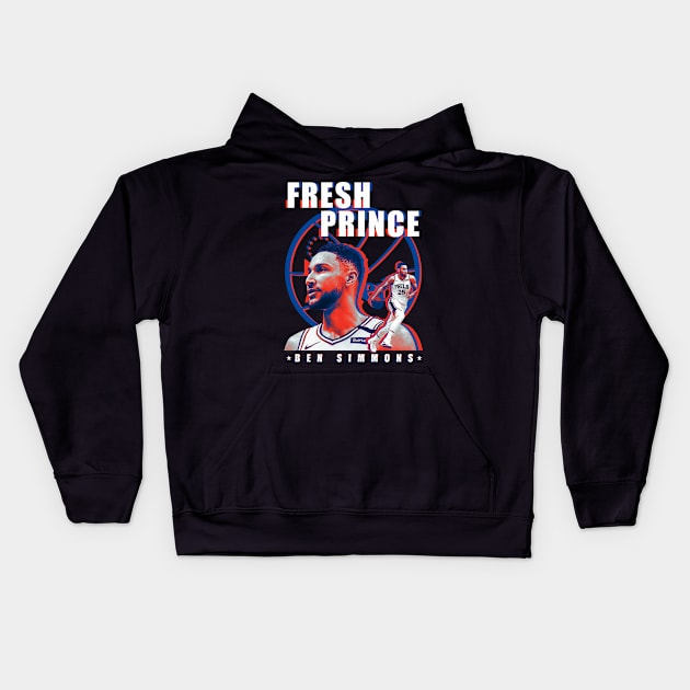 Ben Simmons Kids Hoodie by zamtex